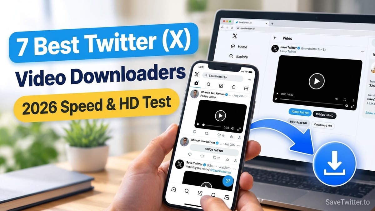 7 Best Ways to Download Twitter (X) Videos in 2026 — Tested & Compared