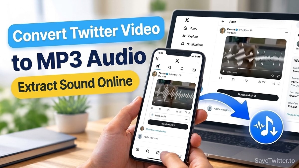 How to Convert Twitter (X) Videos to MP3 Audio Online for Free