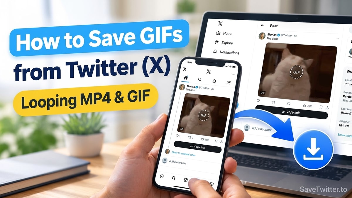 How to Save GIFs from Twitter (X) on iPhone, Android & PC (Why X Uses MP4)